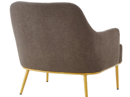 Modern Elegance Accent Chair With Curved Backrest