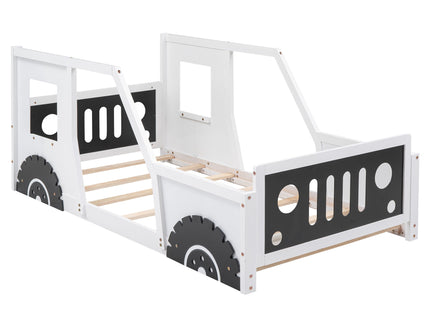 Classic Car Shaped Platform Bed With Wheels