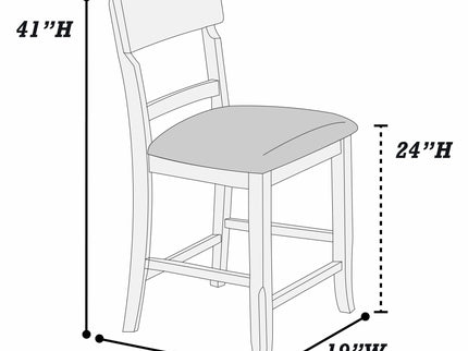 Ladder Back Dining Chairs (Set of 2)