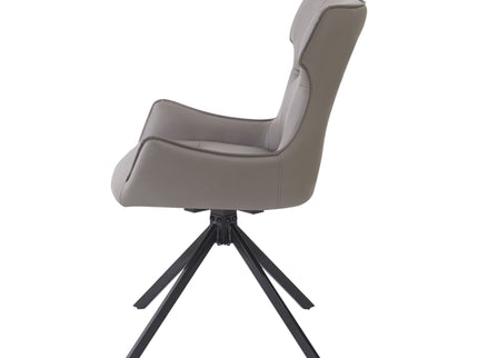 Damita - Side Chair With Swivel (Set of 2) - Camel