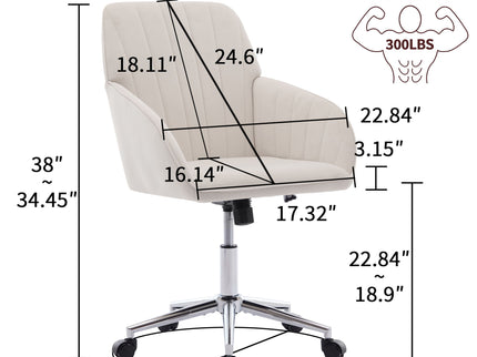 Adjustable Ergonomic Office Chair, Swivel Backrest Seat