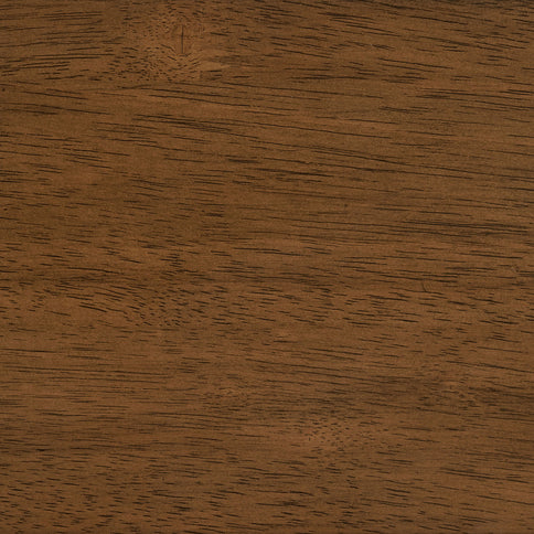 Flynn - Round Glass Top Dining Table - Brown