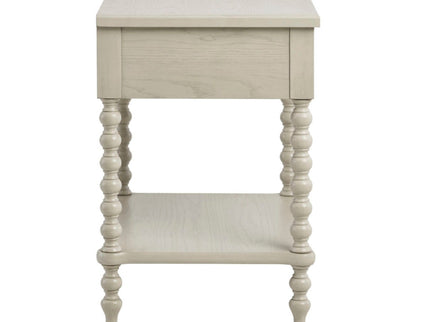 Traditional Durable Nightstand Table With Drawer And Shelf