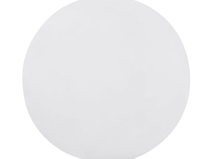 Outdoor Lightweight Concrete End Table With Hourglass Structure - Antique White