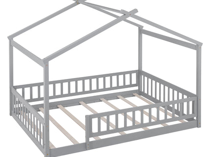 Bed House Bed Frame With Fence