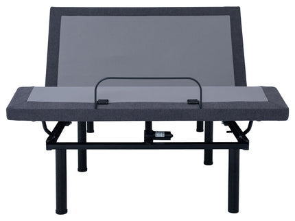 California King Adjustable Bed Base With Ergonomic Support And Wireless Remote Control - Black