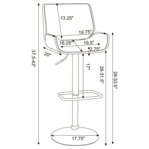 Adjustable Bar Stool