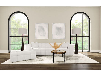 Sooke - Rectangular Ottoman - Off White