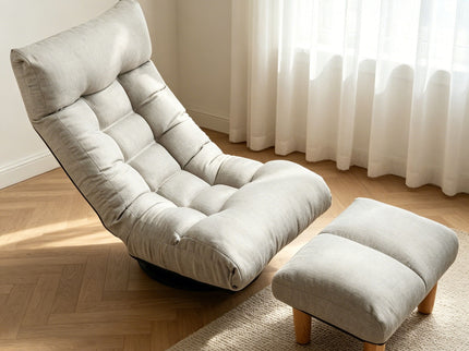 Adjustable Japanese Reclining Floor Chair Sofa With Metal Frame For Living Room