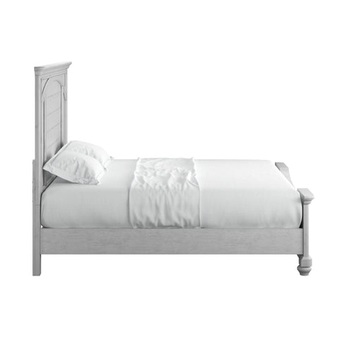 Queen Panel Bed - Gray - Wood