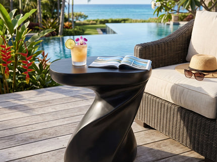 Twisted Sculptural Side Table Indoor / Outdoor