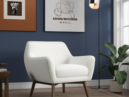 Panom - Lounge Chair - Brown / White
