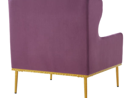 Elegant Curved Armrest Accent Armchair