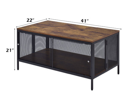 Winam - Coffee Table - Antique Oak / Black