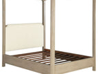 Light Brown / 4 Pc. Bed, Nightstand, Dresser, Mirror / King