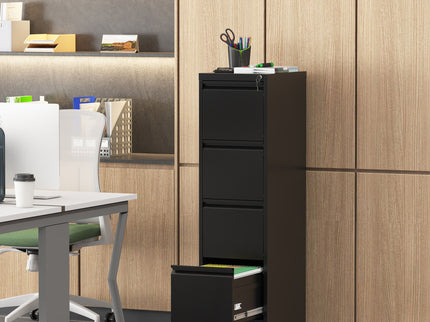 Drawer Metal Locking Vertical File Cabinet With Wheels Heavy Duty Lockable Storage