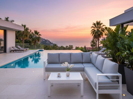 Outdoor Patio Set, All-Weather With Thick Cushions