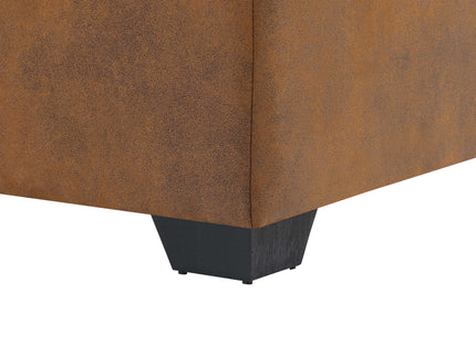Arm Sectional And Pull Out Bed - Brown