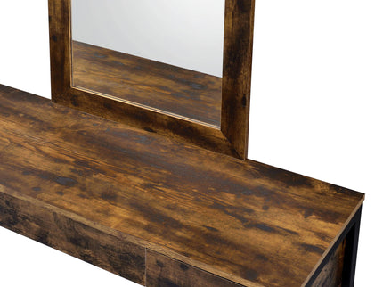 Juvanth - Rustic Vanity Desk Mirror - Oak