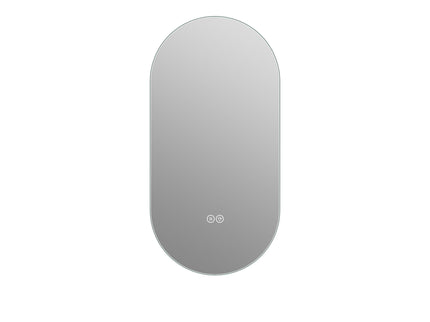Smart Wall Mounted LED Touch Screen Mirror With Anti-Fog Function And Adjustable Lighting