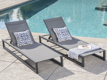 Chaise Lounge With 5 Reclining Positions, Outdoor Patio Lounge Chairs