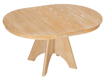 Extendable Dining Table With Sturdy Crossed Legs