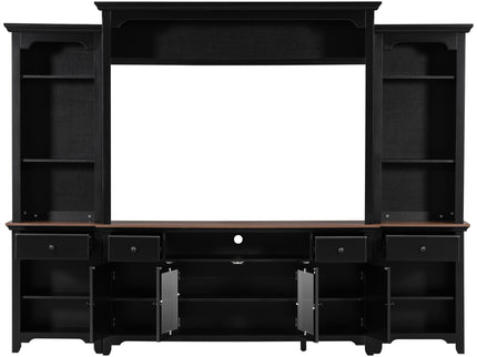 Extra Large TV Stand, Entertainment Center With Storage Cabinets