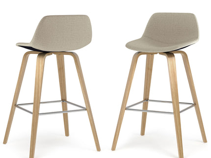 Randolph Bentwood - Upholstered Counter / Bar Height Stool (Set of 2)