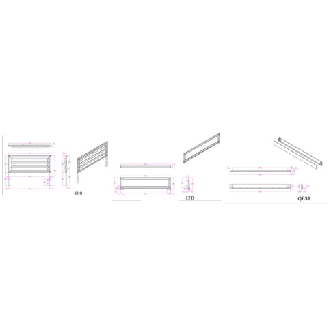 Soulmarie - Bed With LED Lighting And Padded Headboard