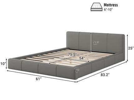 Stylish Upholstered Bed With Birch Wood Frame