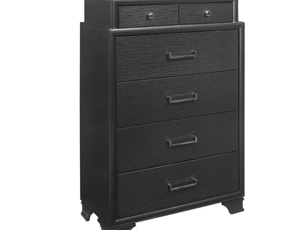Civic - 5 Piece Storage Bedroom Set With Bookcase Headboard