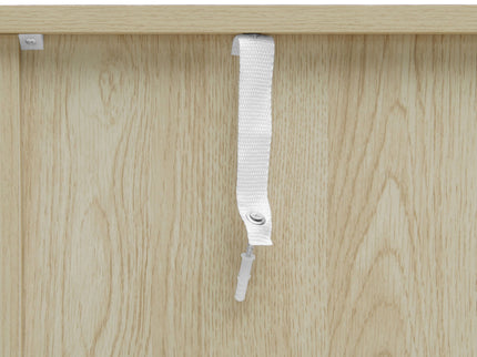 Carved 4 Door Sideboard With Storage, Adjustable Shelf