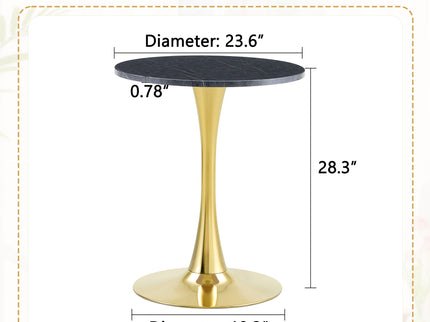 Round Dining Table With Thickened Top For Kitchen