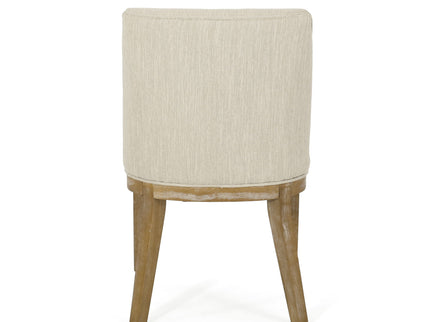 Modern Dining Chair With Durable Fabric Upholstery And Sturdy Wooden Frame (Set of 2)