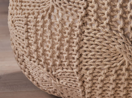 Bordeaux - Knitted Round Pouf