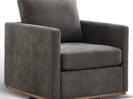Square Upholstered Swivel Accent Chair