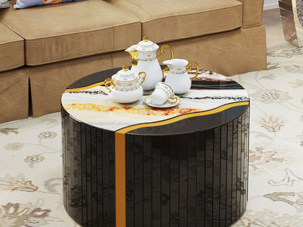 Round Mirror Coffee Table, Living Space Furniture