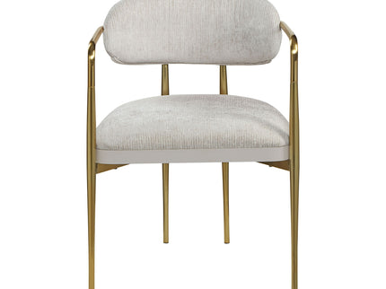 Zayn - Arm Chair (Set of 2) - Beige / Gold