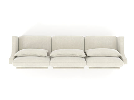 Elegant Sofa With Ergonomic Design And Lumbar Pillows