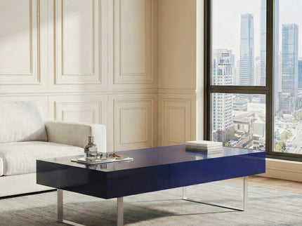 Rectangular Coffee Table With Hidden Storage
