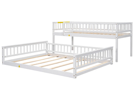 Bunk Bed With Ladder And Guardrails