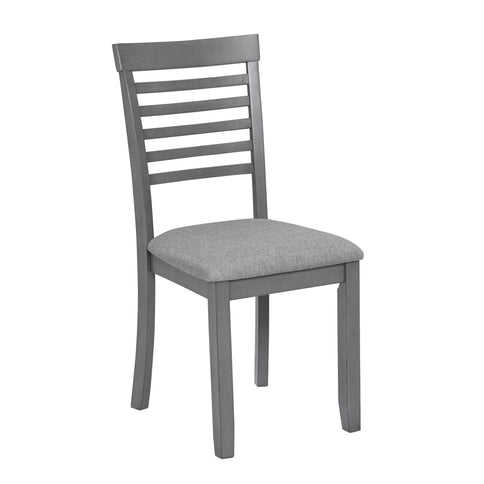 5 Pieces Modern Dining Set, Rectangular Wooden Dining Table With 4 Upholstered Chairs