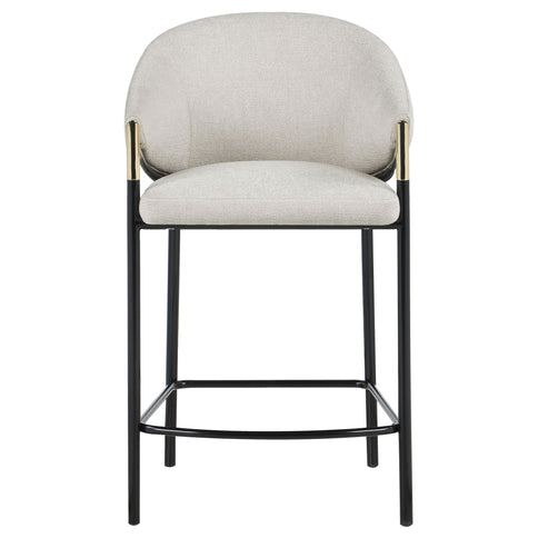 Sloped Arm Counter Stools (Set of 2) - Beige
