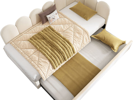 Upholstered Daybed With Pull-Out Bed