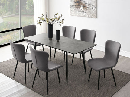 Grant - Extension Dining Table With Butterfly Leaf - Gray