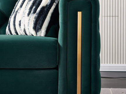 Chesterfield - Modern Tufted Living Room Sofa, 84.25''W Couch