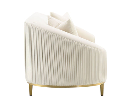 Martina - Loveseat With 2 Pillows - Ivory