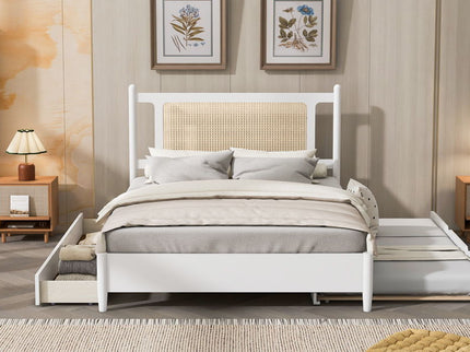 Platform Bed With 2 Big Drawers & Trundle