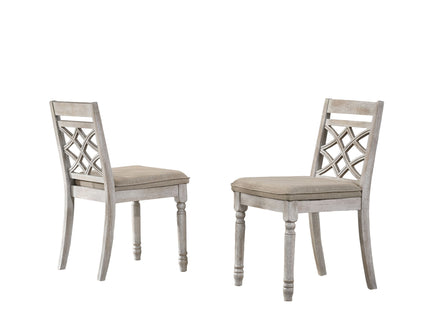 Havanna - Wide Chair With Cushion (Set of 2) - Off White