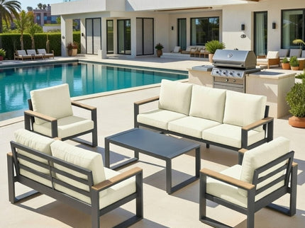 Modern Outdoor Sofa Set With Coffee Table